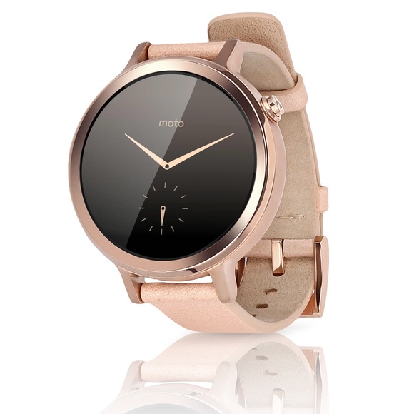 moto 360 smartwatch rose gold